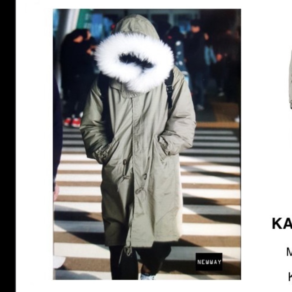 Kai-aakmann Unisex Fur Hooded Fishtail Parka